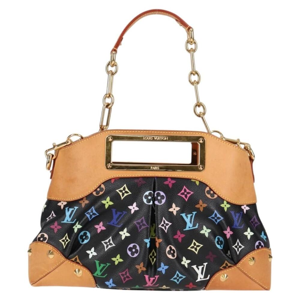 Louis Vuitton Monogram Multicolor Judy MM Handbag Black